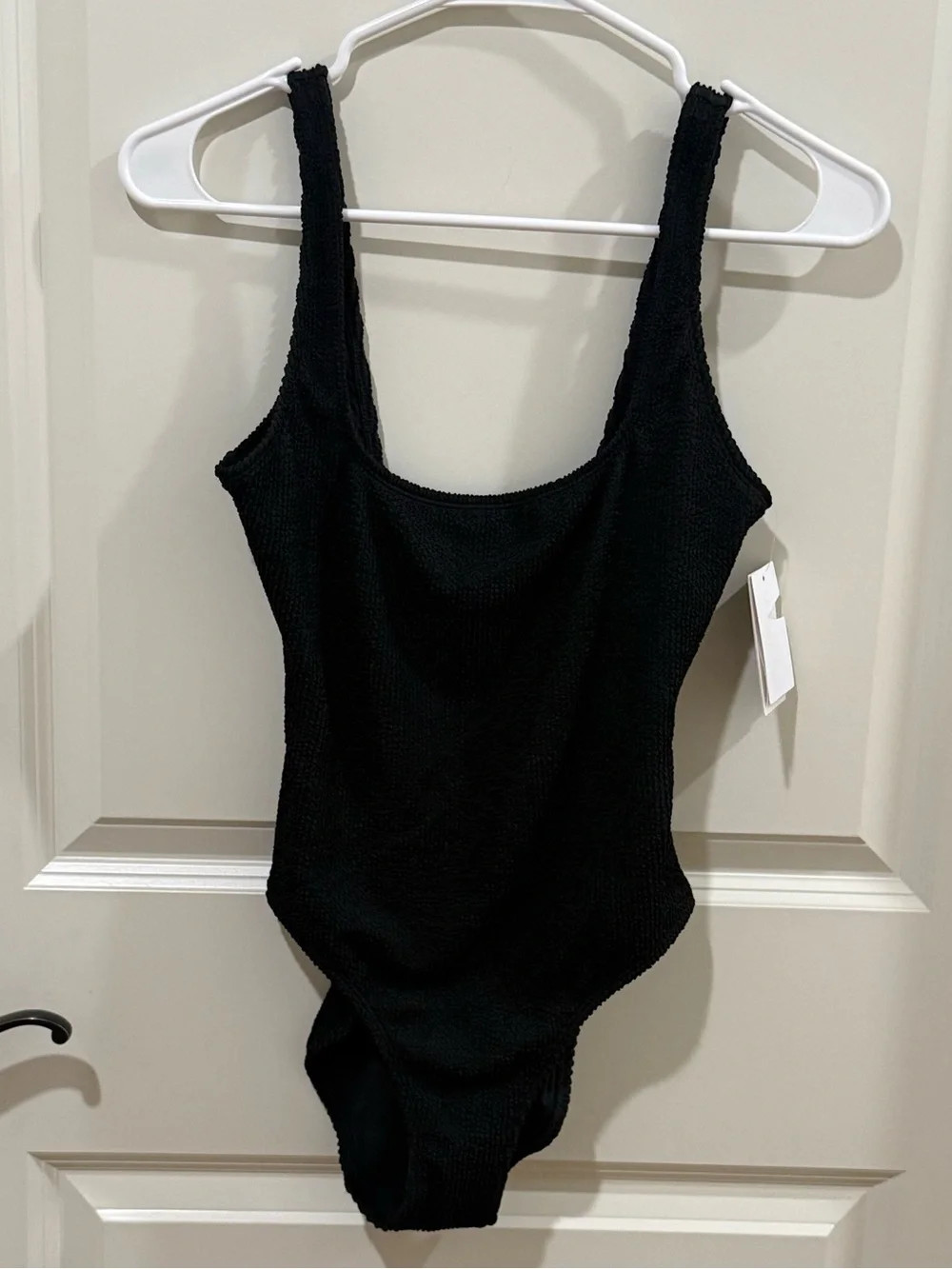 Good American Always Fits Tank One-Piece Swimsuit Black Size Small/Medium NWT